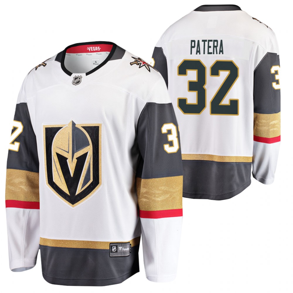 Golden Knights Jiri Patera Jersey Away White Breakaway Player Men's