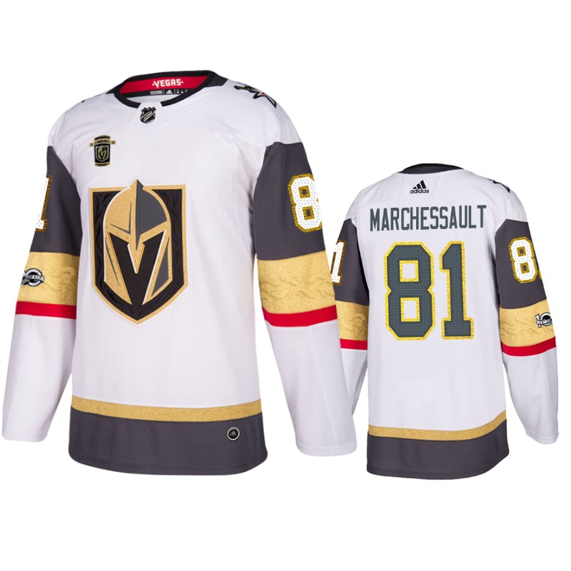 Golden Knights Jonathan Marchessault White Authentic 100th Anniversary Jersey