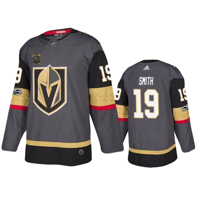 Golden Knights Reilly Smith Black Authentic 100th Anniversary Jersey