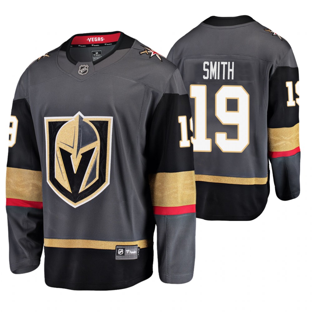 Golden Knights Reilly Smith Gray Breakaway Player Home Jersey