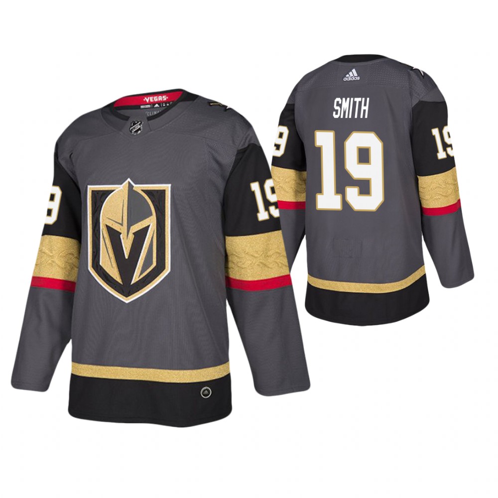 Golden Knights Reilly Smith Gray Player Authentic Jersey Men's