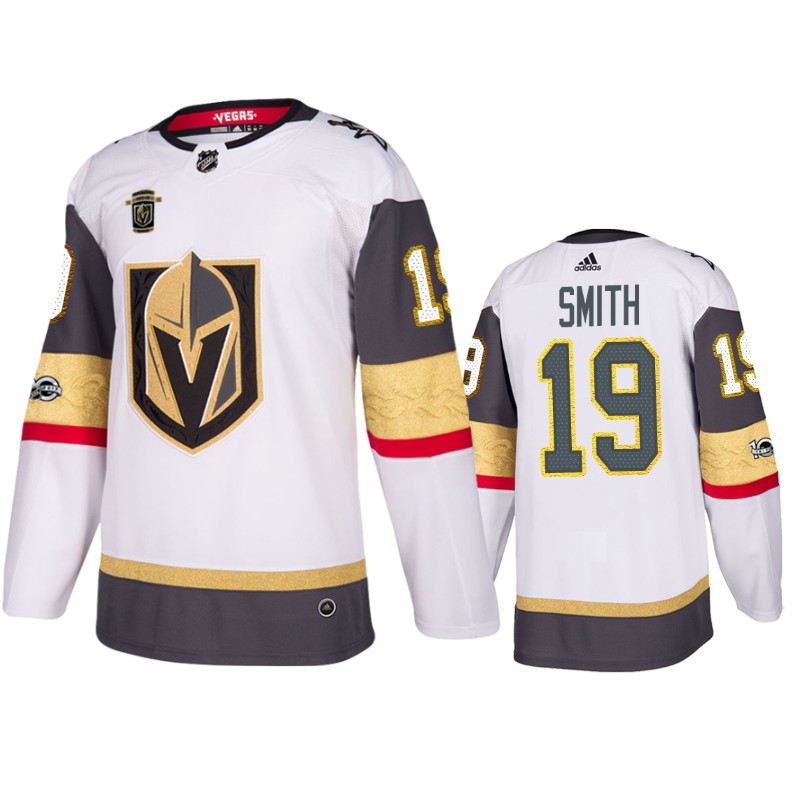 Golden Knights Reilly Smith White Authentic 100th Anniversary Jersey