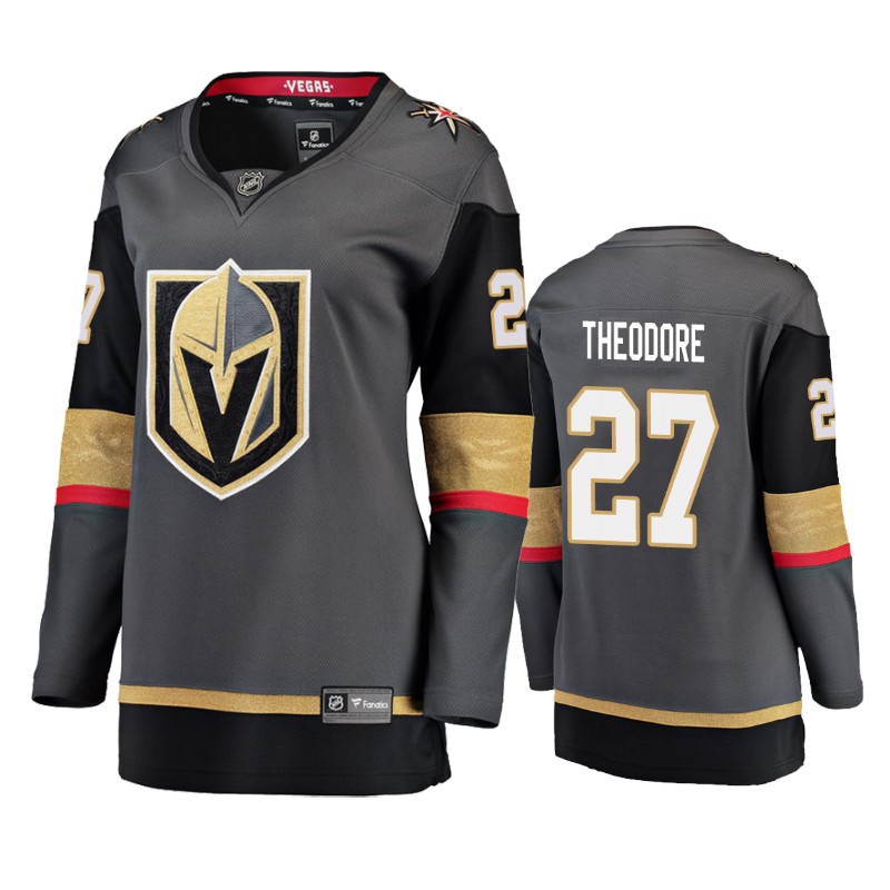 Golden Knights Shea Theodore Black Breakaway Player Home Jersey