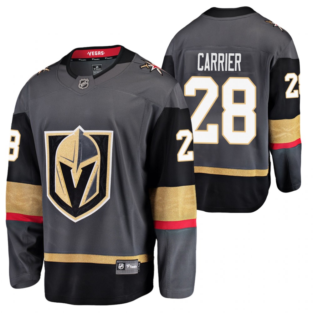Golden Knights William Carrier Gray Breakaway Player Home Jersey