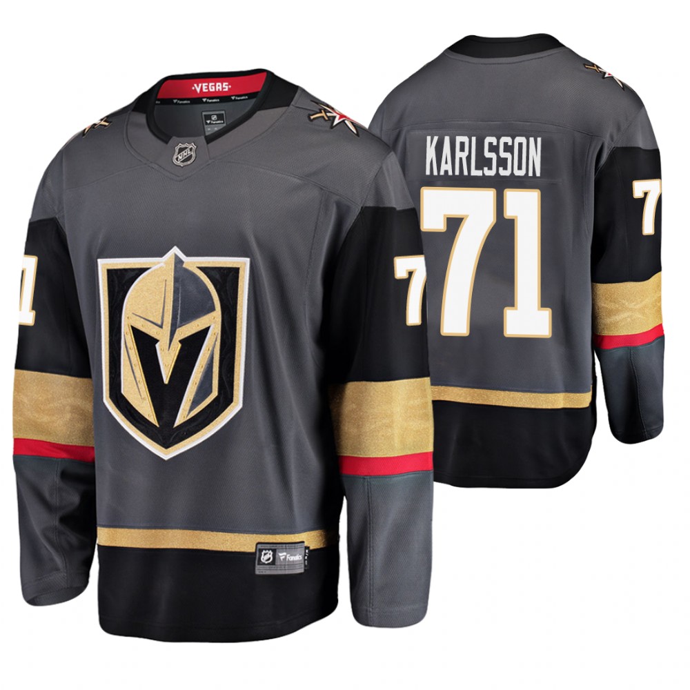 Golden Knights William Karlsson Gray Breakaway Player Home Jersey