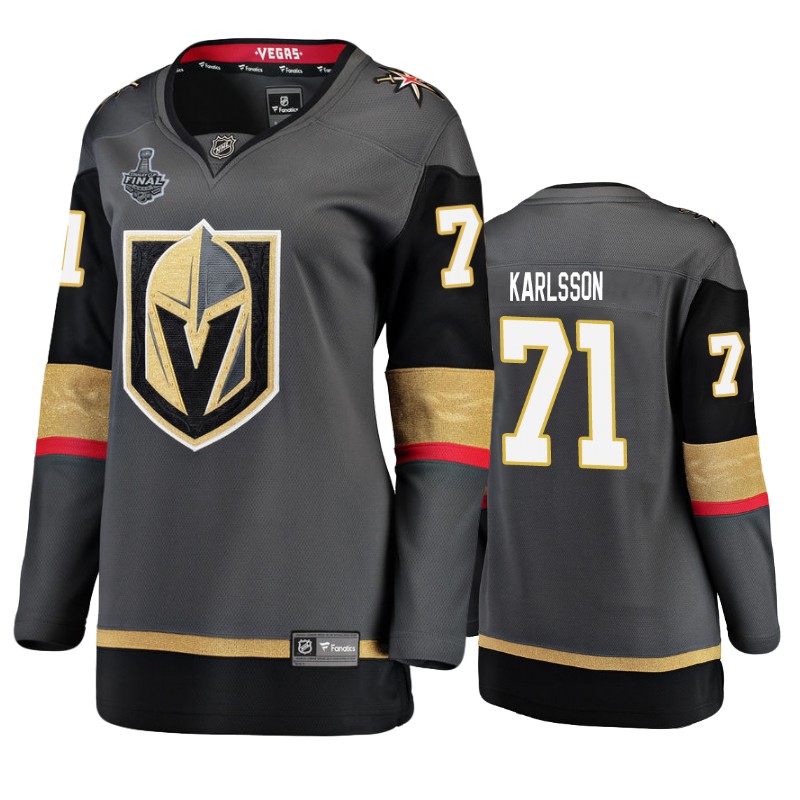 Golden Knights William Karlsson Gray Breakaway Player Stanley Cup Final Jersey