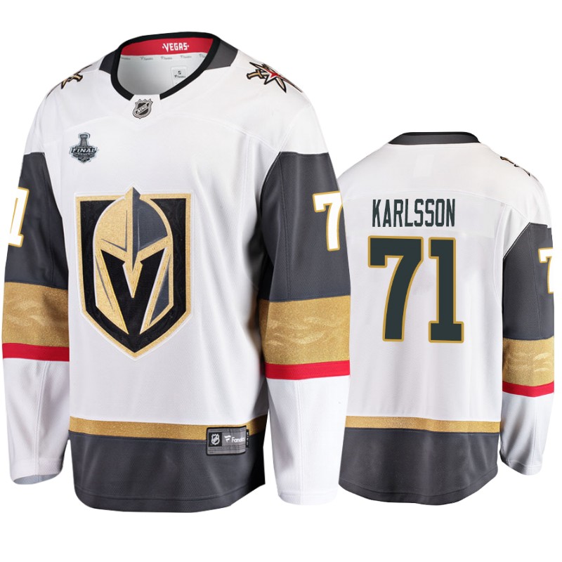 Golden Knights William Karlsson White Breakaway Stanley Cup Final Jersey