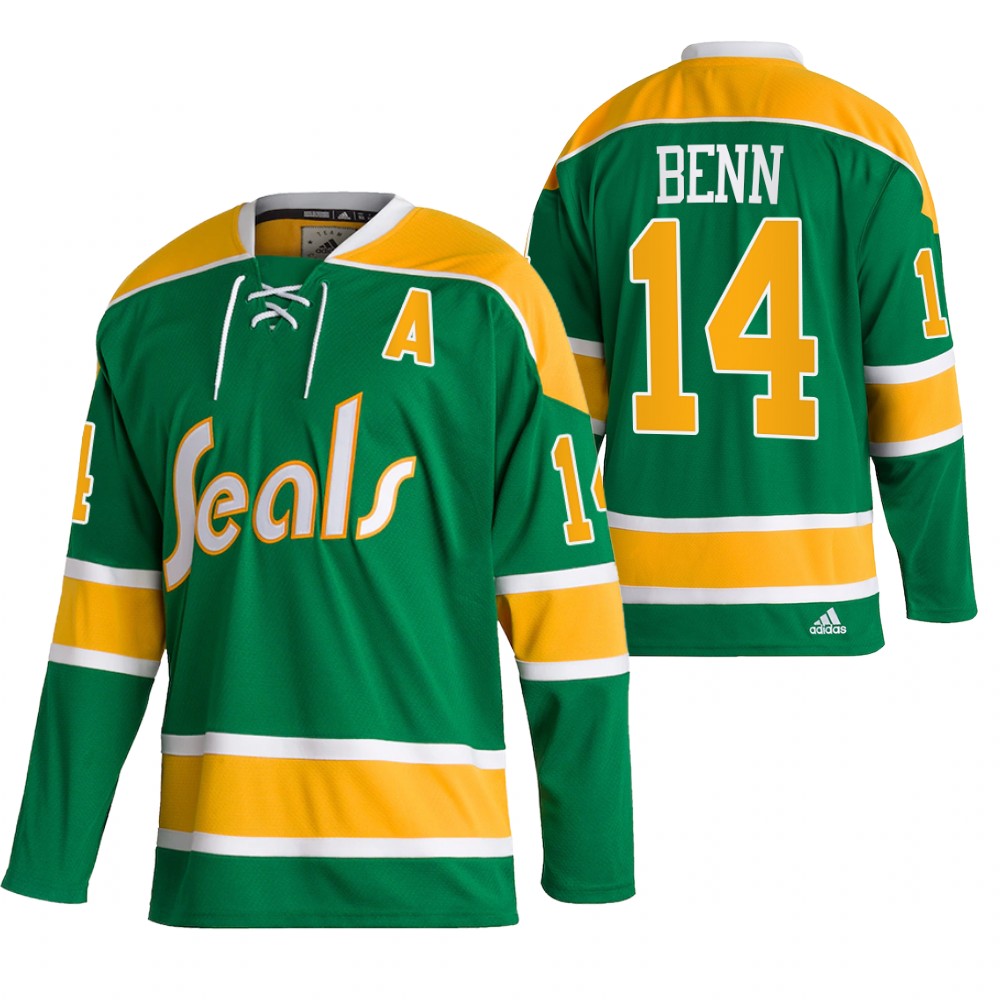 Golden Seals Jamie Benn Green 2022 Team Classics Heritage Jersey