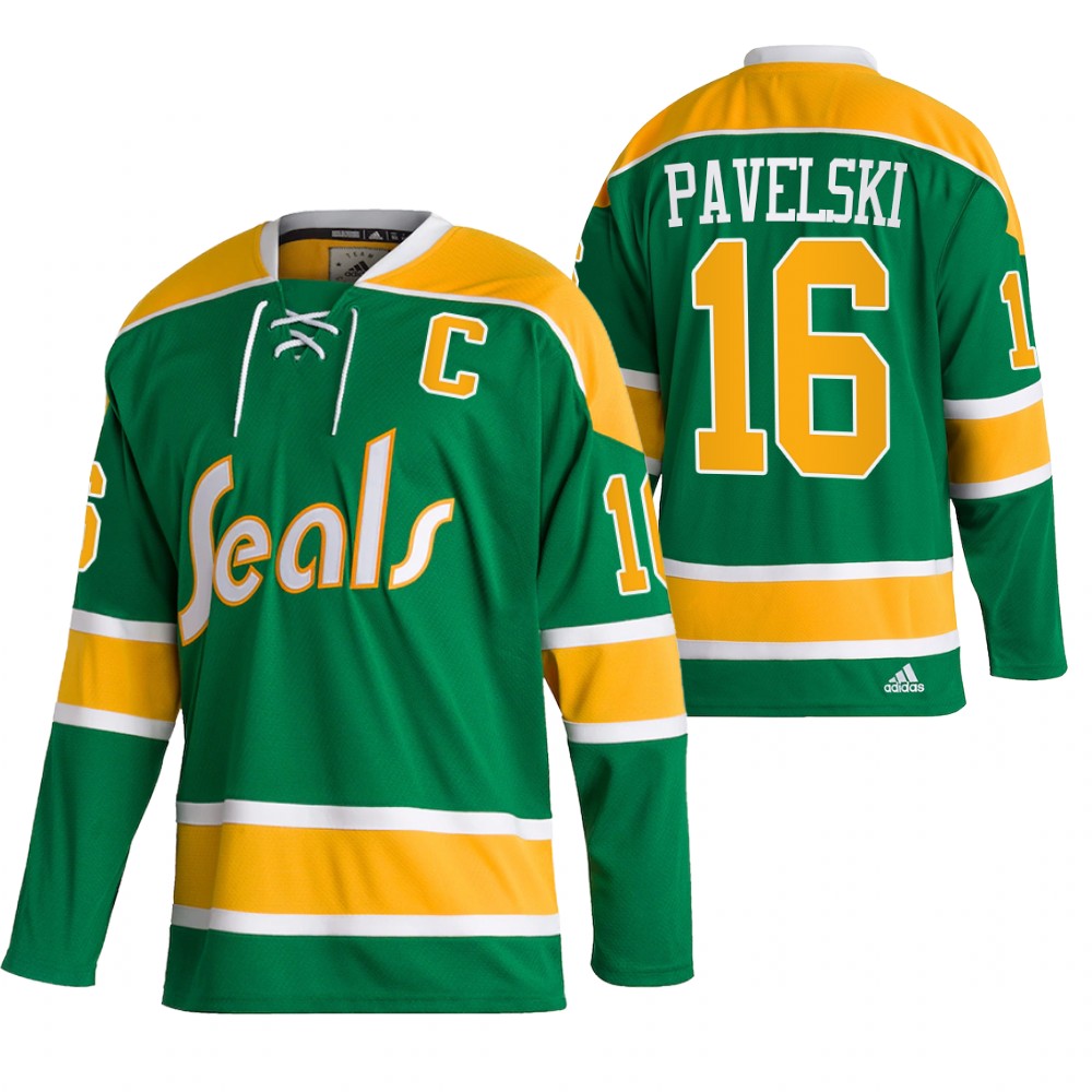 Golden Seals Joe Pavelski Green 2022 Team Classics Heritage Jersey