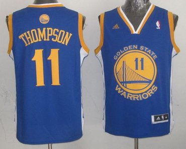 Golden State Warriors #11 Klay Thompson Blue Stitched NBA Jersey