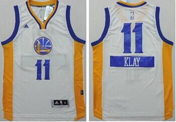 Golden State Warriors #11 Klay Thompson White 2014-15 Christmas Day Stitched NBA Jersey
