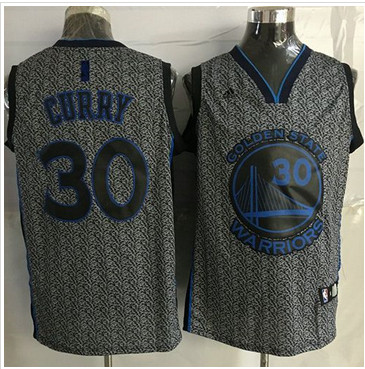 Golden State Warriors #30 Stephen Curry Grey Static Fashion Stitched NBA Jersey