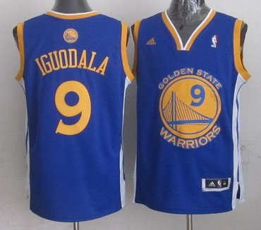 Golden State Warriors #9 Andre Iguodala Blue Revolution 30 Stitched NBA Jersey