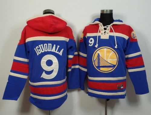Golden State Warriors #9 Andre Iguodala Blue Sawyer Hooded Sweatshirt NBA Hoodie
