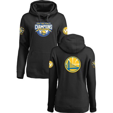 Golden State Warriors 2017 NBA Champions Black Women's Pullover Hoodie2