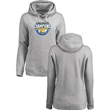 Golden State Warriors 2017 NBA Champions Gray Women's Pullover Hoodie