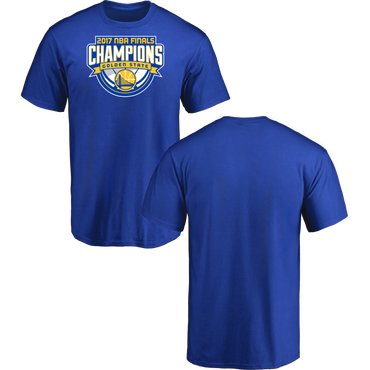 Golden State Warriors 2017 NBA Champions Men's T-Shirt Royal3