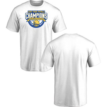 Golden State Warriors 2017 NBA Champions Men's T-Shirt White