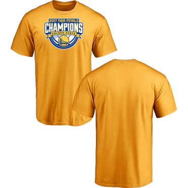 Golden State Warriors 2017 NBA Champions Men's T-Shirt Yellow