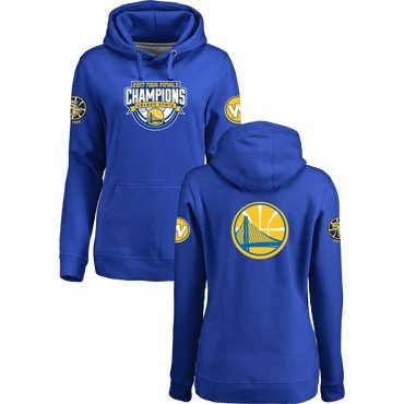 Golden State Warriors 2017 NBA Champions Royal Women's Pullover Hoodie2