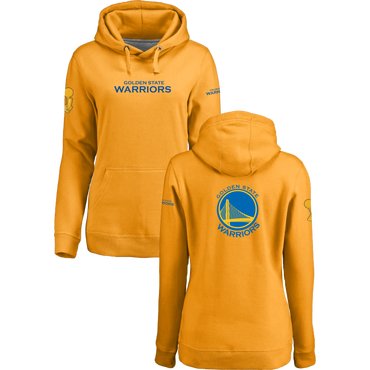 Golden State Warriors 2017 NBA Champions Yellow Women's Pullover Hoodie3