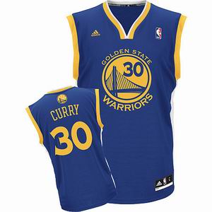 Golden State Warriors 30 Stephen Curry Road Jersey blue