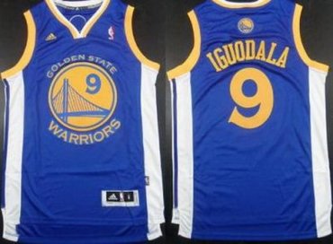 Golden State Warriors 9 Andre Iguodala Blue Revolution 30 Swingman NBA Jerseys
