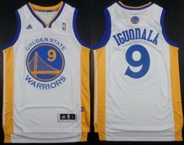 Golden State Warriors 9 Andre Iguodala White Revolution 30 Swingman NBA Jerseys