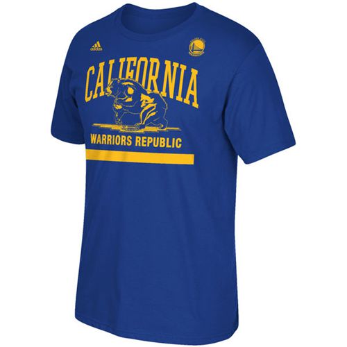 Golden State Warriors Adidas Cali Bear T-Shirt Royal