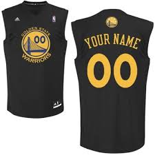 Golden State Warriors Men's Custom Black Jersey