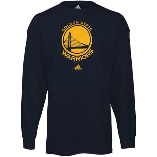 Golden State Warriors Prime Logo Long Sleeves T-shirt Navy Blue