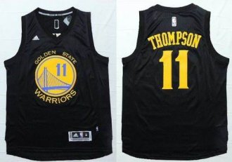 Golden State Warrlors #11 Klay Thompson Black Fashion Stitched NBA Jersey