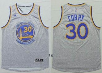 Golden State Warrlors #30 Stephen Curry Grey Fashion Stitched NBA Jersey