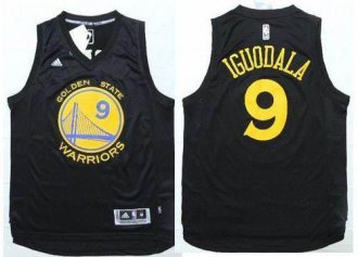 Golden State Warrlors #9 Andre Iguodala Black Fashion Stitched NBA Jersey