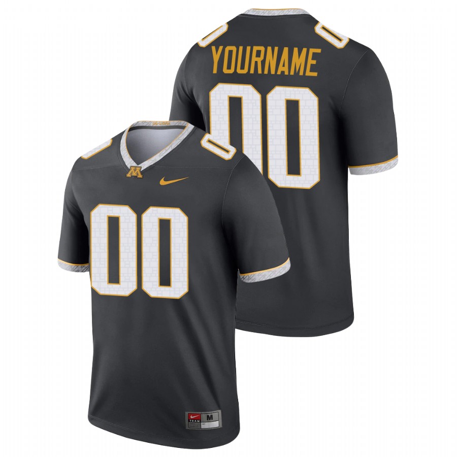 Gray Men's Minnesota Golden Gophers Custom Legend Alternate Jersey