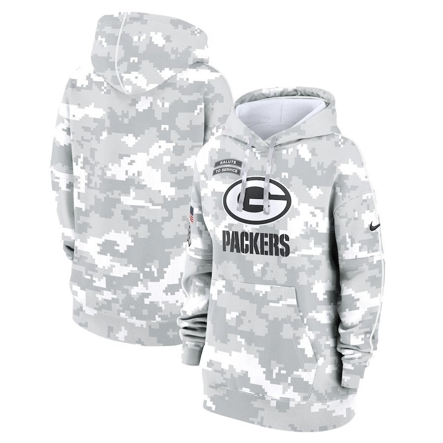 Green  Bay Packers 2025  Salute to Service  Limited Football Stitched hoodie Jersey