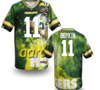 Green Bay Packers #11 BOYKIN Men's Stitched NFL Elite Fanatical Version Jersey (3)