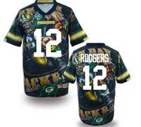 Green Bay Packers #12 RODGERS Men's Stitched NFL Elite Fanatical Version Jersey (1)
