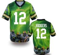 Green Bay Packers #12 RODGERS Men's Stitched NFL Elite Fanatical Version Jersey (2)