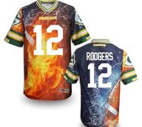 Green Bay Packers #12 RODGERS Men's Stitched NFL Elite Fanatical Version Jersey (4)