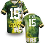 Green Bay Packers #15 STARR Men's Stitched NFL Elite Fanatical Version Jersey (3)