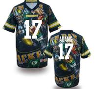Green Bay Packers #17 ADAMS Men's Stitched NFL Elite Fanatical Version Jersey (1)