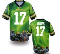 Green Bay Packers #17 ADAMS Men's Stitched NFL Elite Fanatical Version Jersey (2)