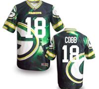 Green Bay Packers #18 COBB Men's Stitched NFL Elite Fanatical Version Jersey (6)