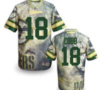 Green Bay Packers #18 COBB Men's Stitched NFL Elite Fanatical Version Jersey (7)