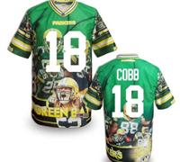 Green Bay Packers #18 COBB Men's Stitched NFL Elite Fanatical Version Jersey (8)
