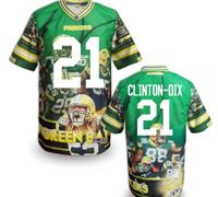Green Bay Packers #21 CLINTON-DIX Men's Stitched NFL Elite Fanatical Version Jersey (8)