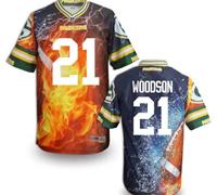 Green Bay Packers #21 WOODSON Men's Stitched NFL Elite Fanatical Version Jersey (4)