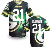 Green Bay Packers #21 WOODSON Men's Stitched NFL Elite Fanatical Version Jersey (6)