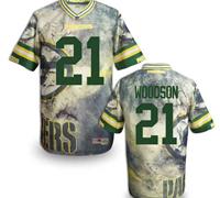 Green Bay Packers #21 WOODSON Men's Stitched NFL Elite Fanatical Version Jersey (7)